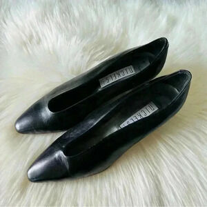 Nickles Leather Heels Italy Shoes 7.5